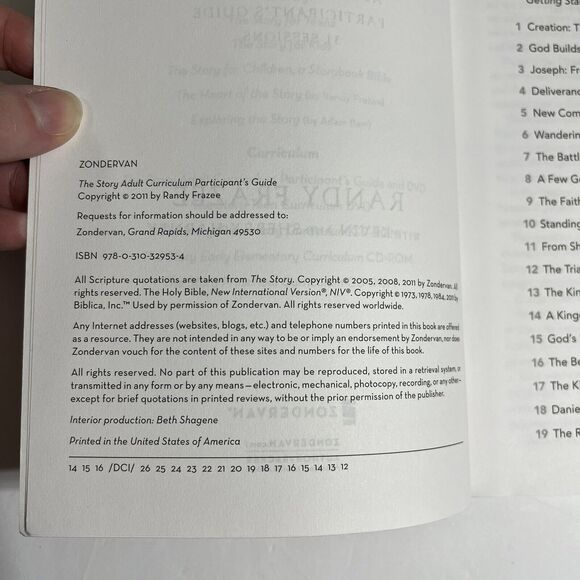 The Story Adult Curriculum Participants Guide Getting to the Heart of Gods Story - Picture 3 of 9
